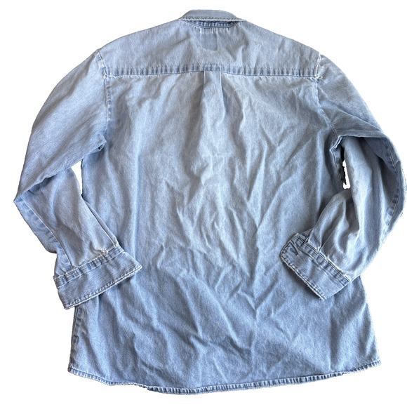 Dickies Light Blue Casual Button Down Shirt - Picture 2 of 15